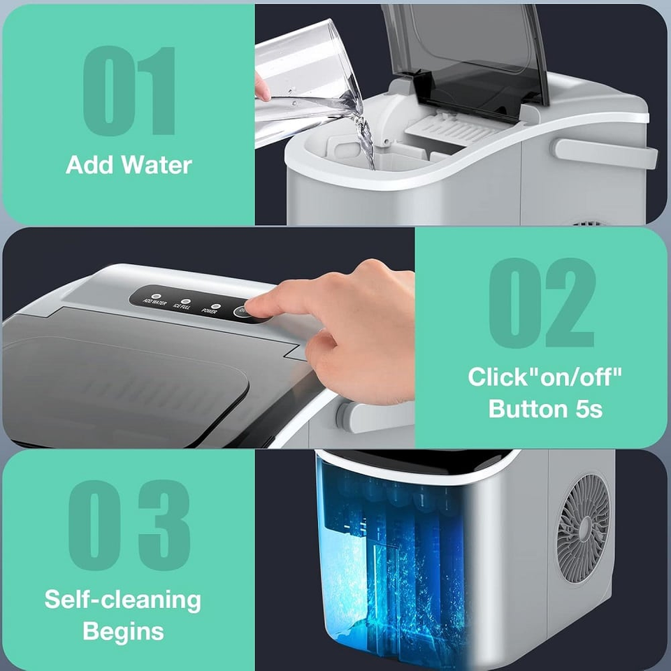 Ice Maker Machine Palladium Line KIM11 White