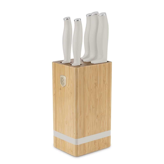 6 pcs knife set with BAMBOO stand Berlinger Haus BH 2973