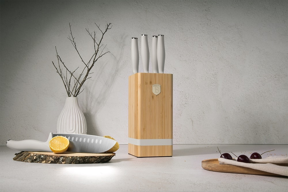 6 pcs knife set with BAMBOO stand Berlinger Haus BH 2973