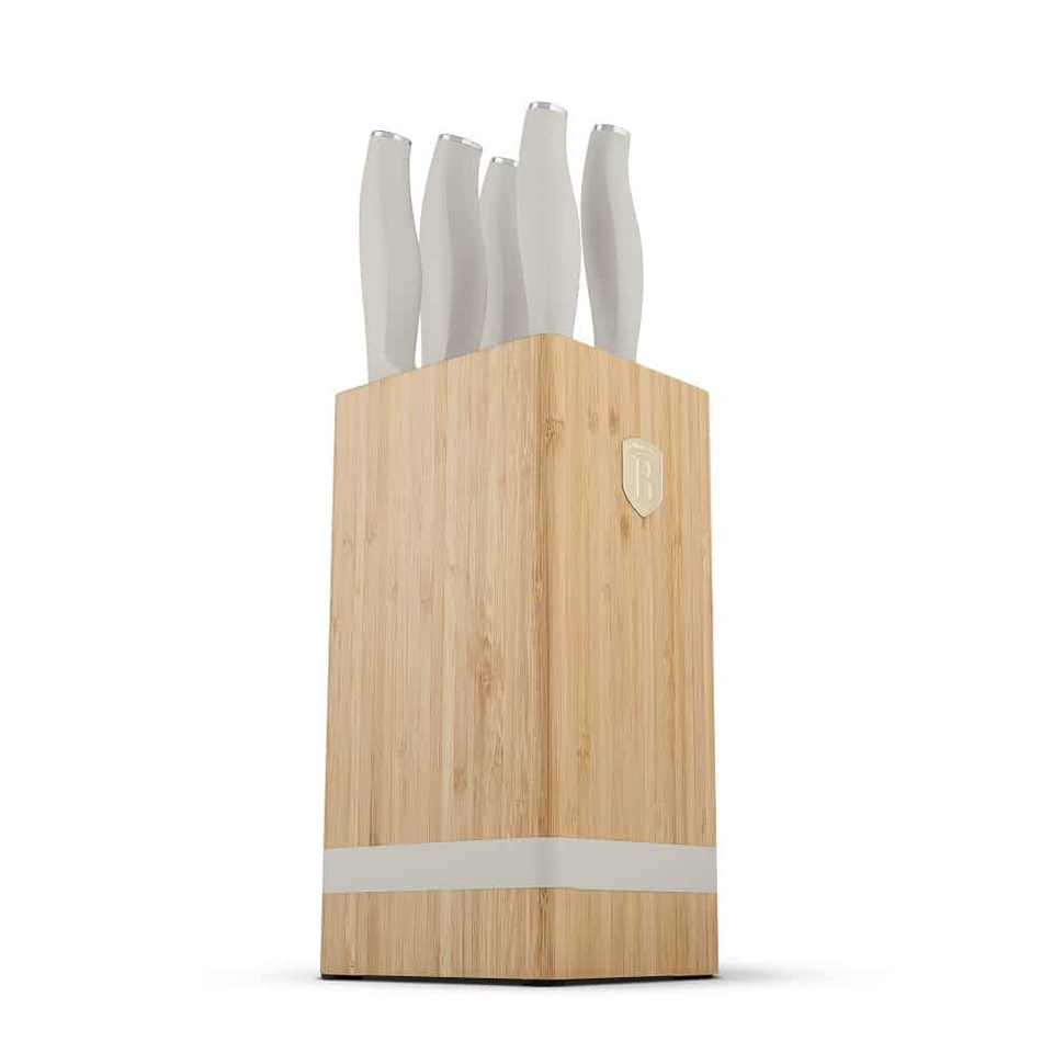 6 pcs knife set with BAMBOO stand Berlinger Haus BH 2973