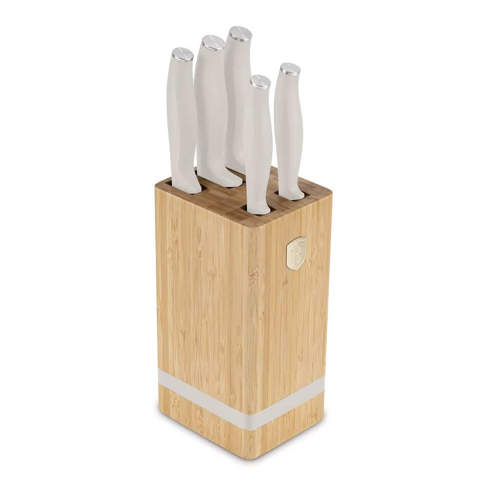 6 pcs knife set with BAMBOO stand Berlinger Haus BH 2973