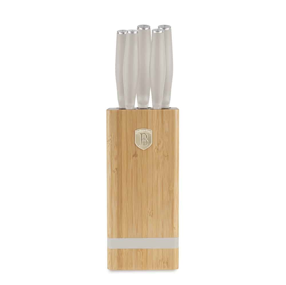 6 pcs knife set with BAMBOO stand Berlinger Haus BH 2973