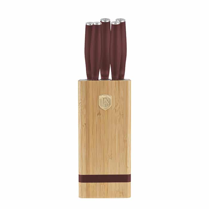 6 pcs knife set with BAMBOO stand Berlinger Haus BH 2972