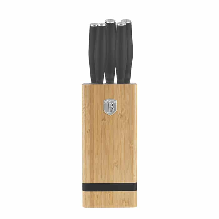 6 pcs knife set with BAMBOO stand Berlinger Haus BH 2968