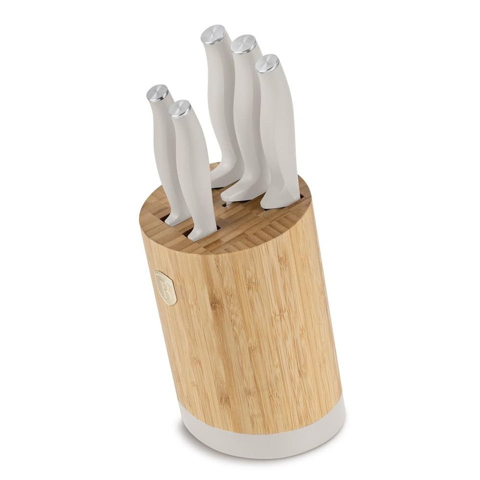 6 pcs knife set with BAMBOO stand Berlinger Haus BH 2755