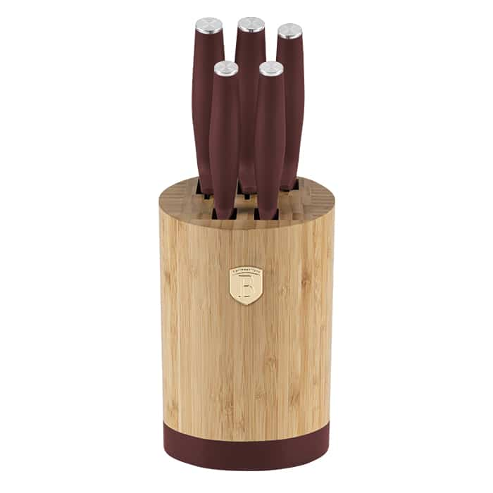 6 pcs knife set with BAMBOO stand Berlinger Haus BH 2754