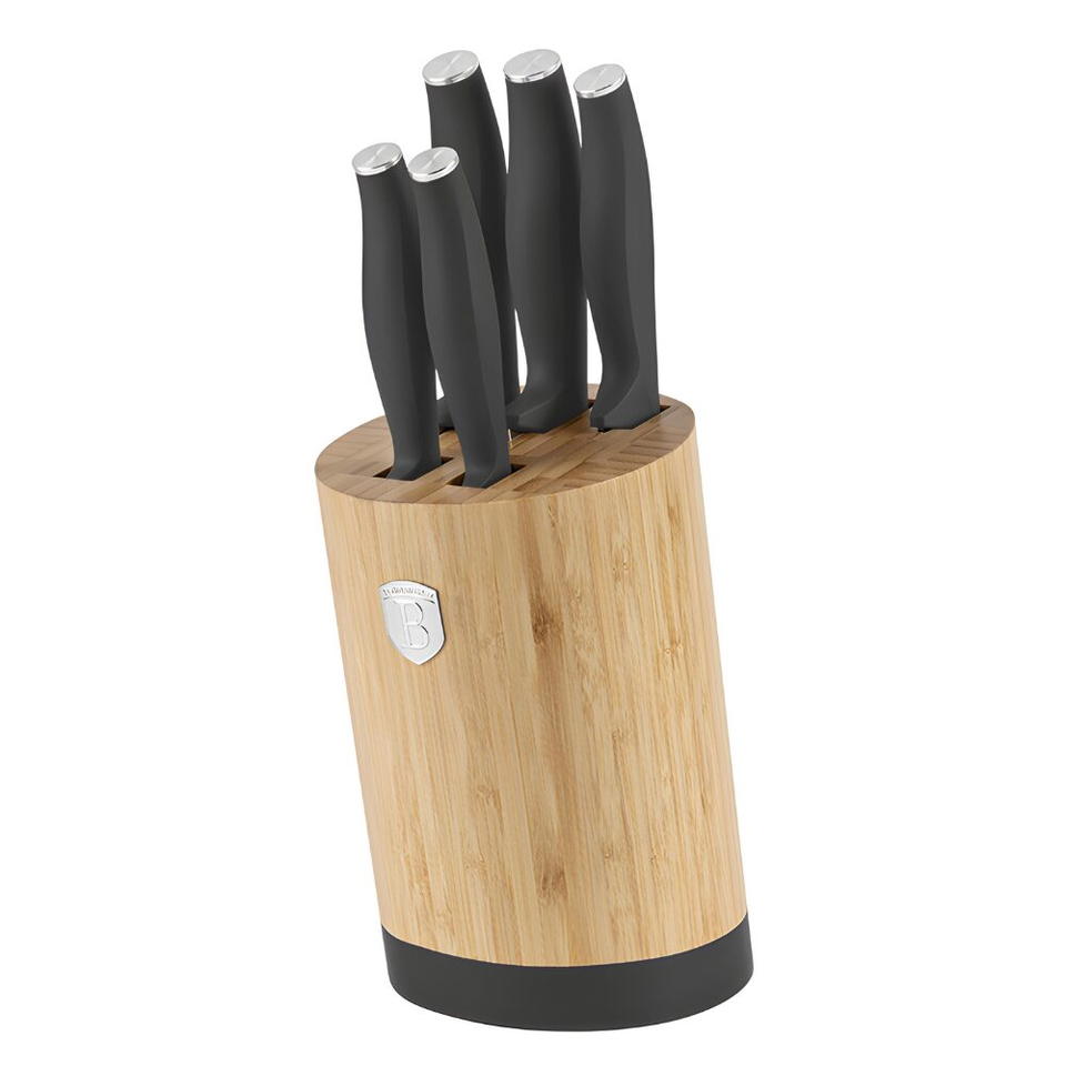 6 pcs knife set with BAMBOO stand Berlinger Haus BH 2672