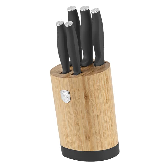 6 pcs knife set with BAMBOO stand Berlinger Haus BH 2672
