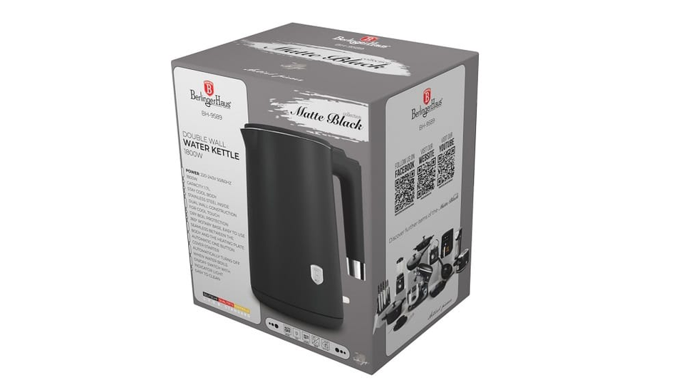 Double wall kettle Berlinger Haus BH9589 Black