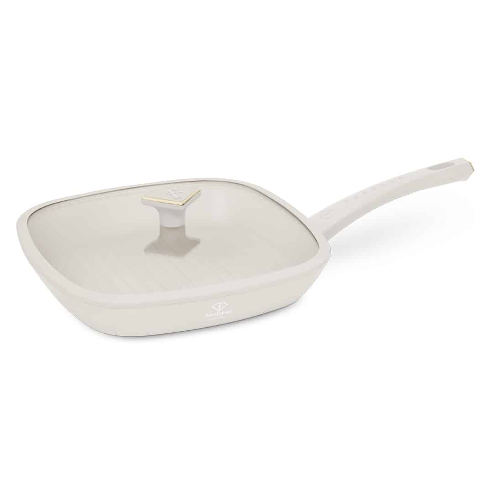 Grill Pan with Lid 28 cm Matte Cream Gold – Berlinger Haus FTV0065