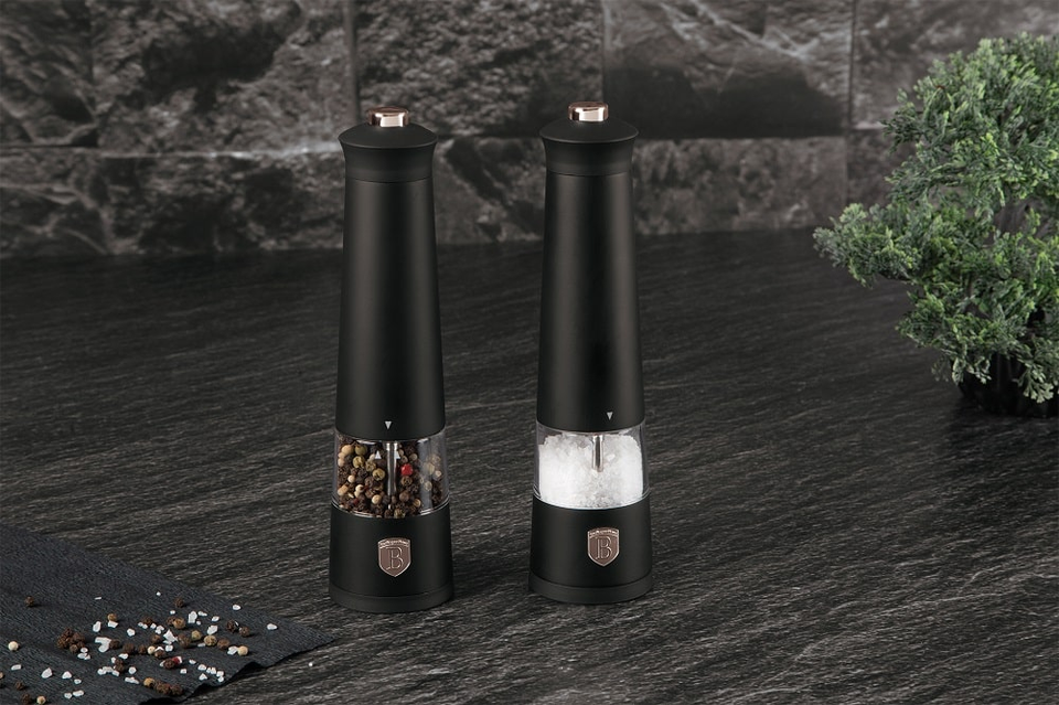Electric pepper and salt mill, 2 pcs set Berlinger Haus 9499
