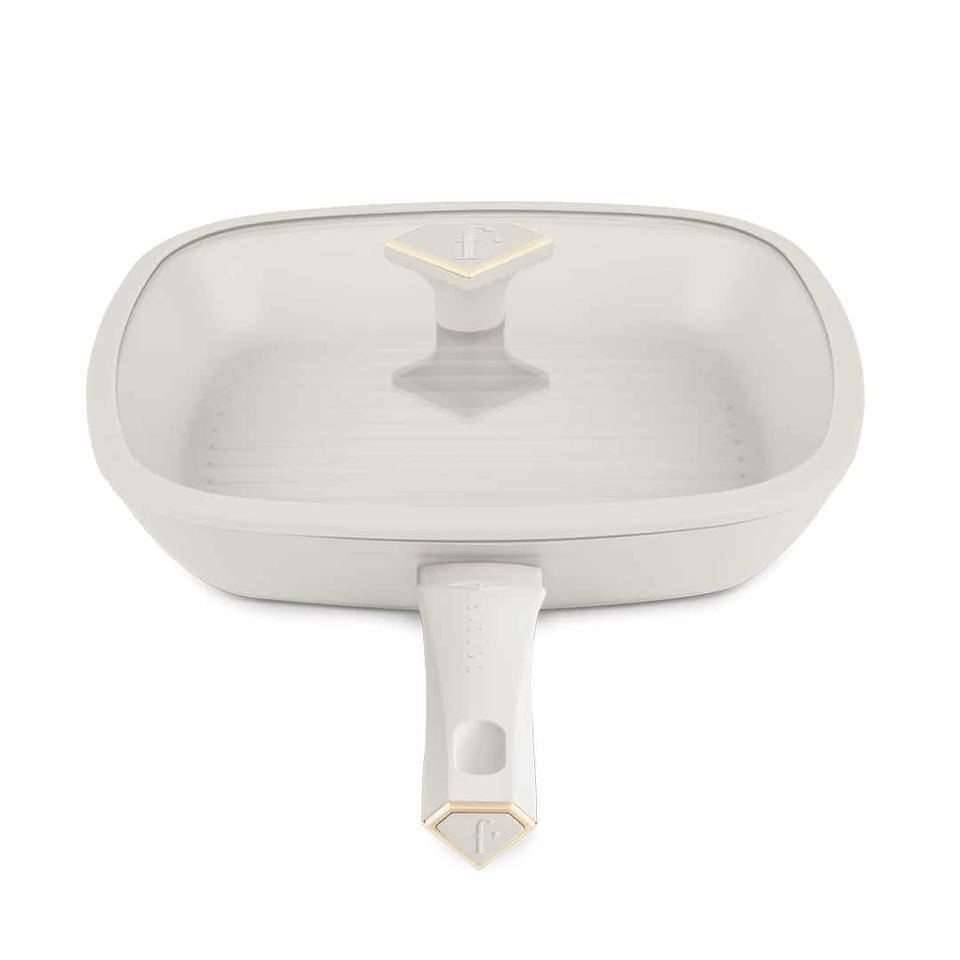 Grill Pan with Lid 28 cm Matte Cream Gold – Berlinger Haus FTV0065