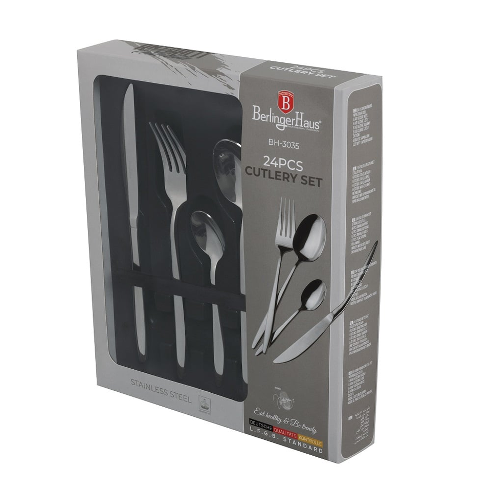 24 pcs cutlery set, mirror Berlinger Haus BH 3035