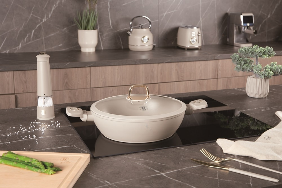 Shallow pot with lid, 30 cm Berlinger Haus BH8069 Sahara