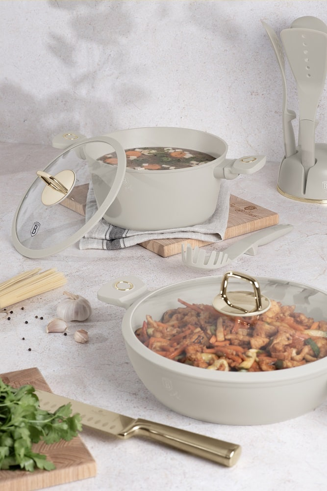 Shallow pot with lid, 30 cm Berlinger Haus BH8069 Sahara