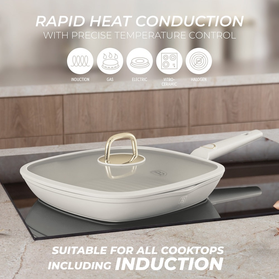 Grill pan with lid, 28 cm Berlinger Haus BH8067 Sahara