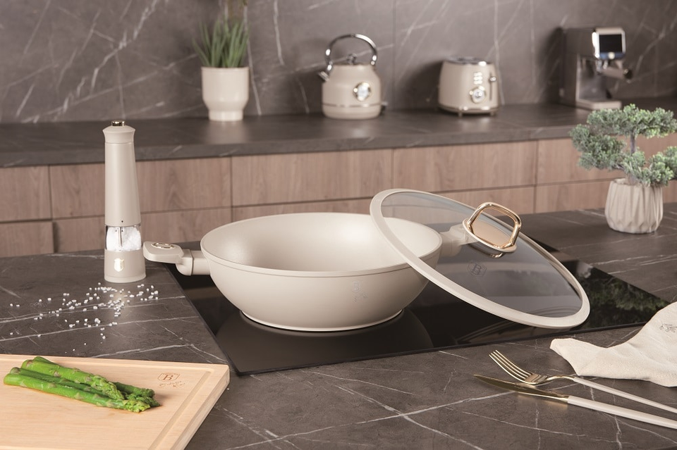 Casserole Wok with lid Berlinger Haus BH8065 Sahara
