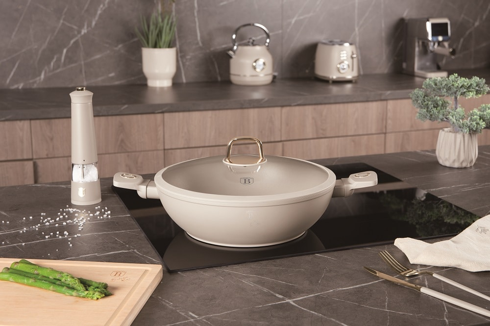 Casserole Wok with lid Berlinger Haus BH8065 Sahara