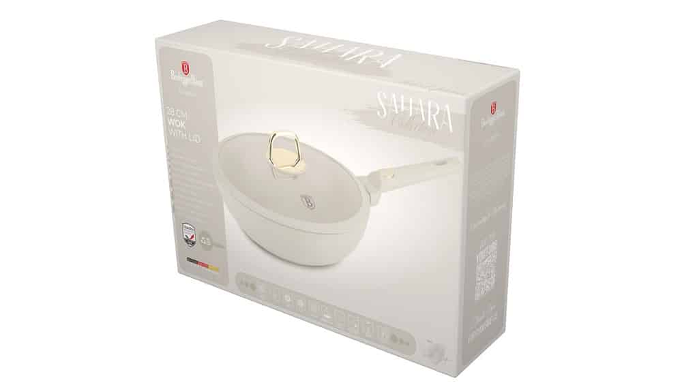Wok with lid, 28 cm Berlinger Haus BH8064 Sahara
