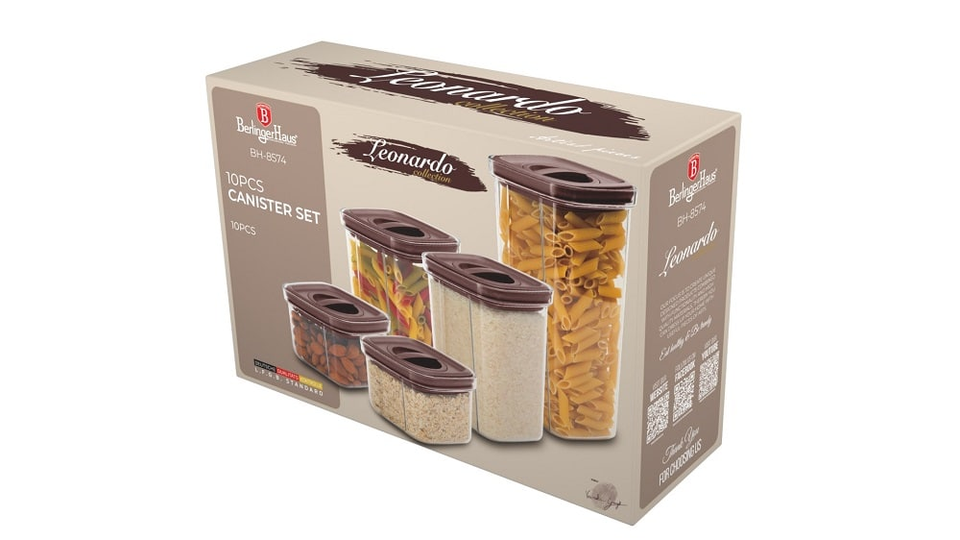 5+5 pcs canister set Berlinger Haus BH 8574 Leonardo