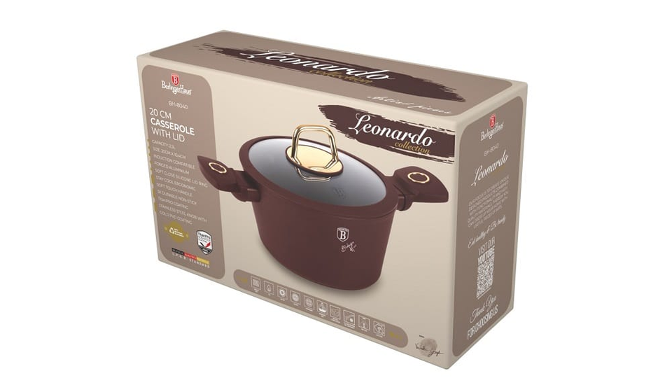 Casserole with lid, 20 cm Berlinger Haus BH 8040 Leonardo