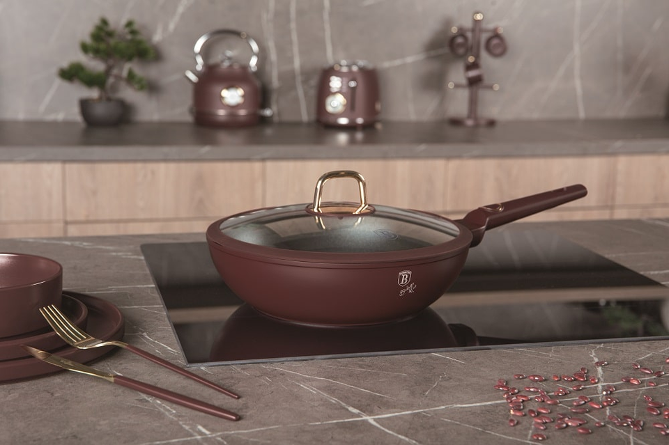 Wok with lid Berlinger Haus BH 8034 Leonardo