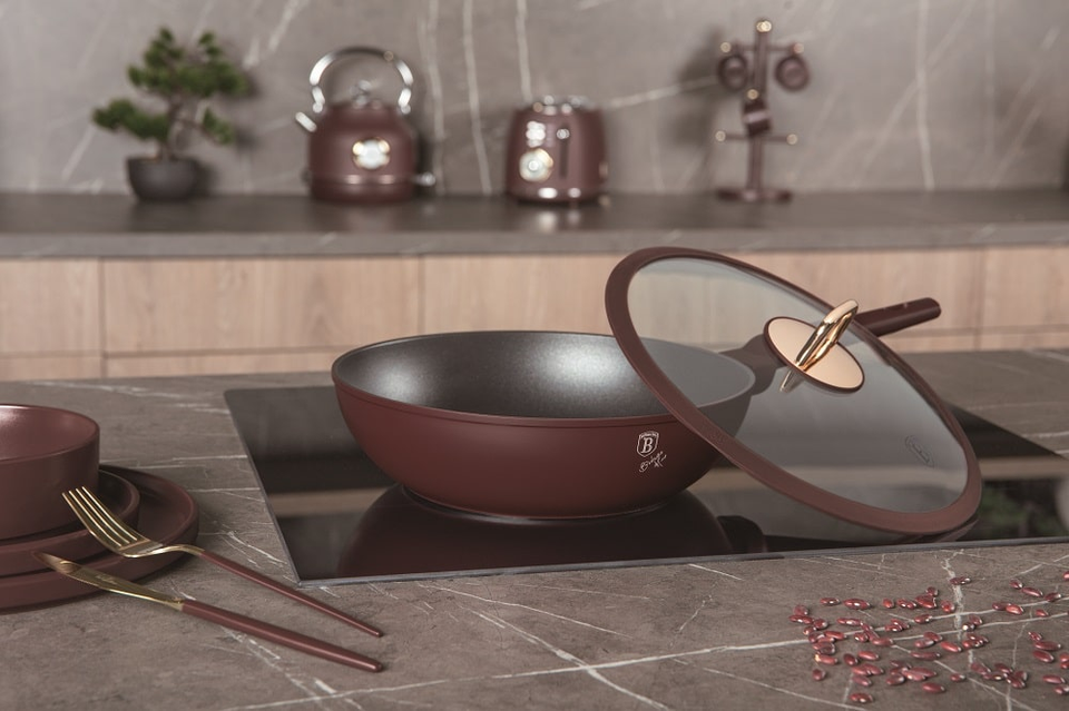 Wok with lid Berlinger Haus BH 8034 Leonardo