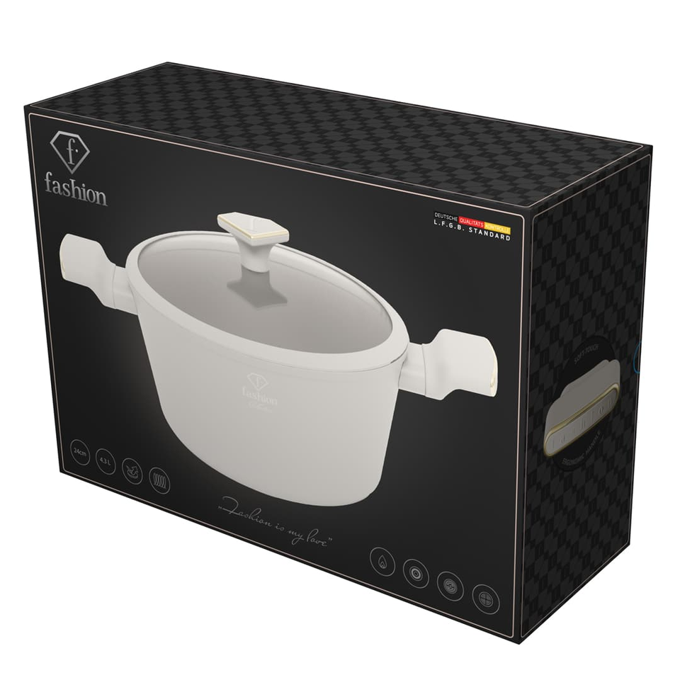 Casserole with Lid 24 cm 4.1L Fashion by Berlinger Haus FTV0069