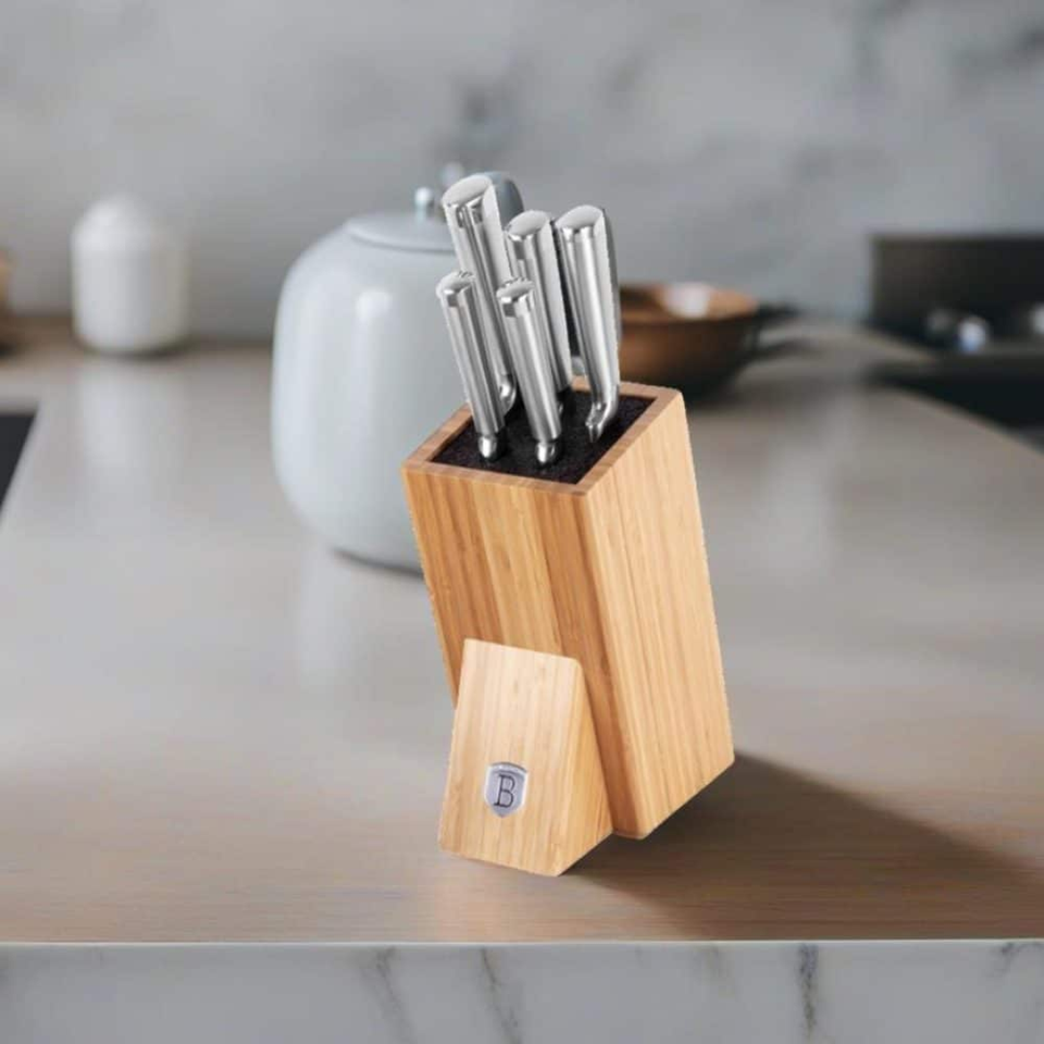 6 pcs knife set with BAMBOO stand Berlinger Haus BH2805