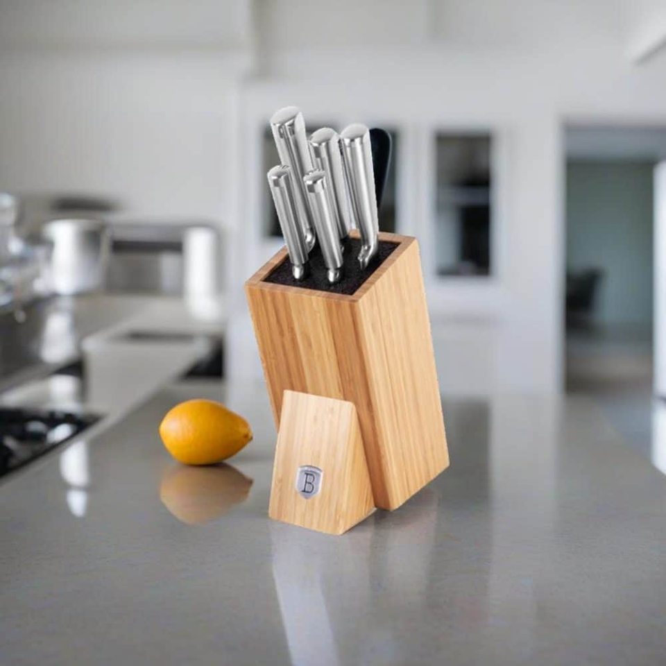 6 pcs knife set with BAMBOO stand Berlinger Haus BH2805