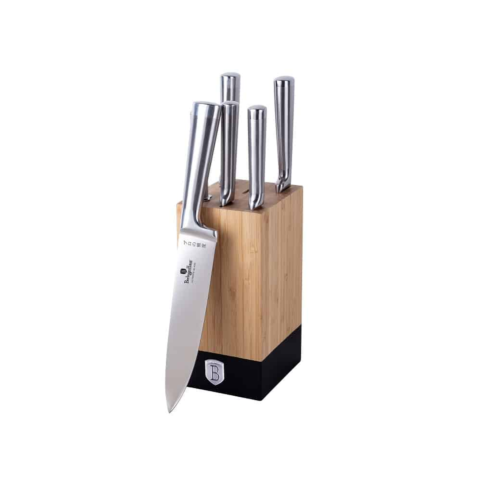 7 pcs knife set with BAMBOO stand Berlinger Haus BH 2804