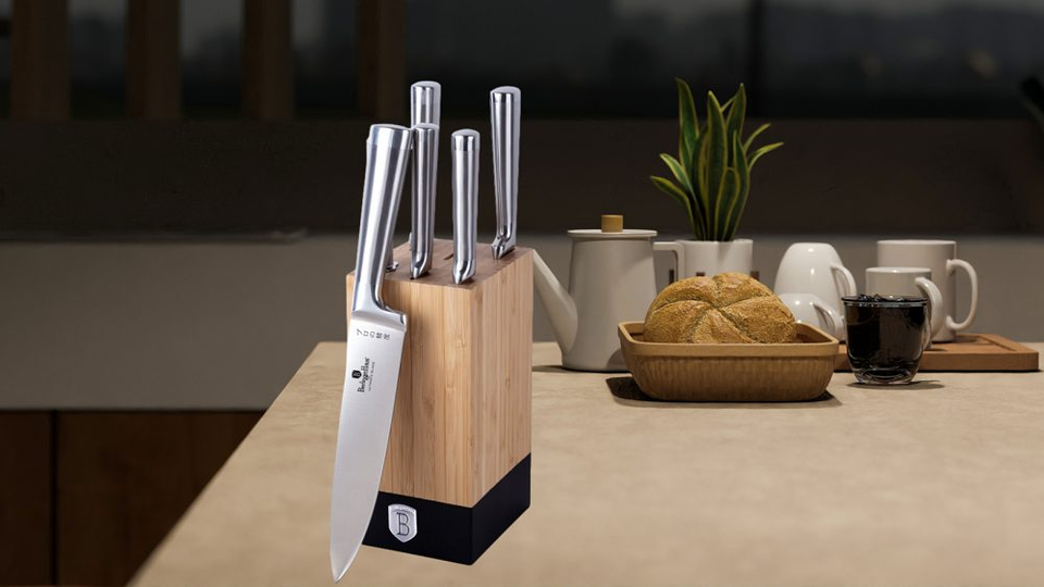 7 pcs knife set with BAMBOO stand Berlinger Haus BH 2804