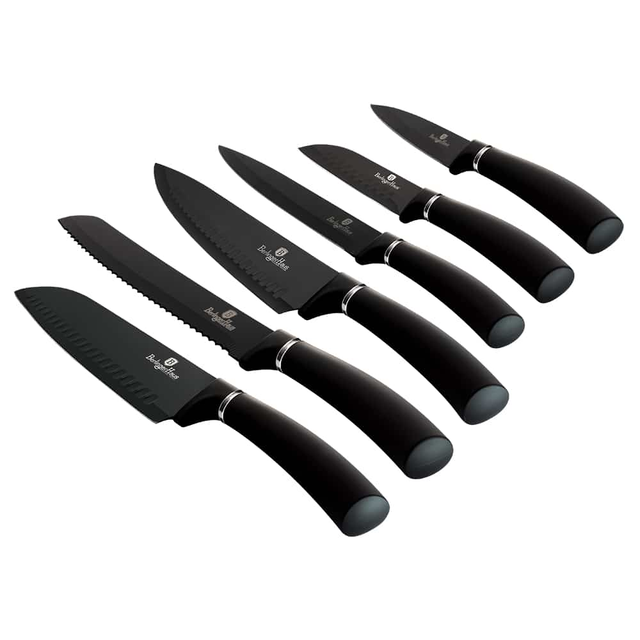 6 pcs knife set Berlinger Haus BH2383 Matte Black