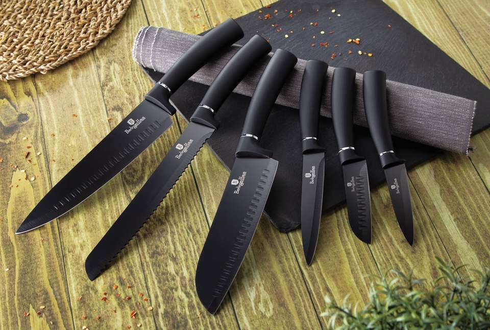 6 pcs knife set Berlinger Haus BH2383 Matte Black