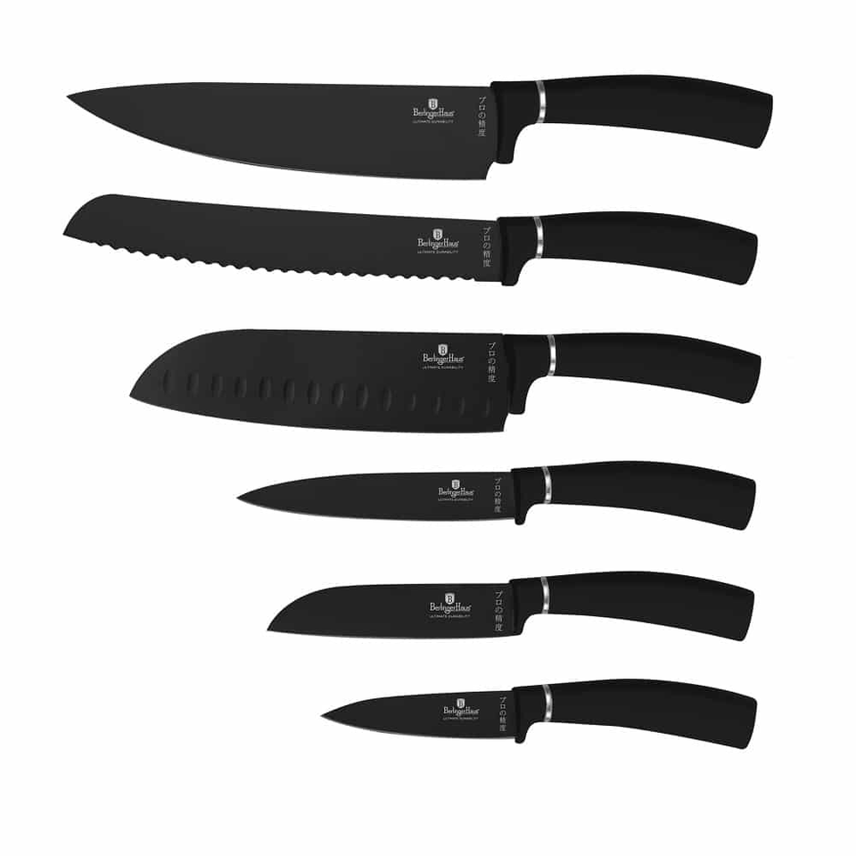 6 pcs knife set Berlinger Haus BH2383 Matte Black