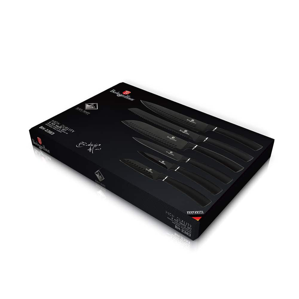 6 pcs knife set Berlinger Haus BH2383 Matte Black