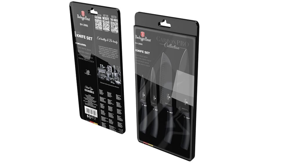 4 pcs knife set Berlinger Haus BH2888 Carbon Pro