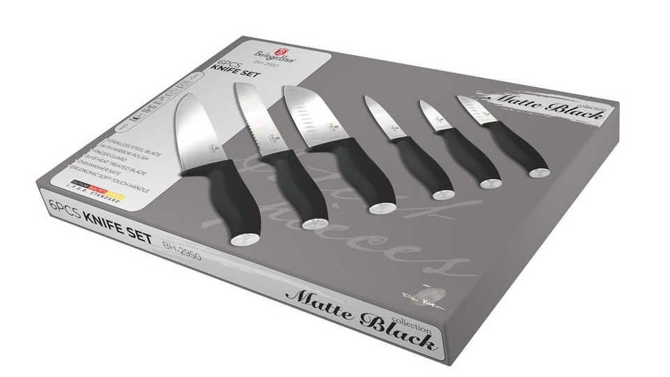 6 pcs knife set Berlinger Haus BH2950 Black
