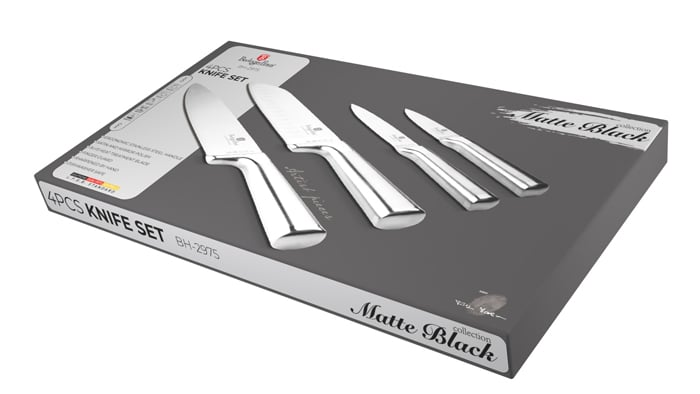 4 pcs knife set Berlinger Haus BH 2975 stainless steel