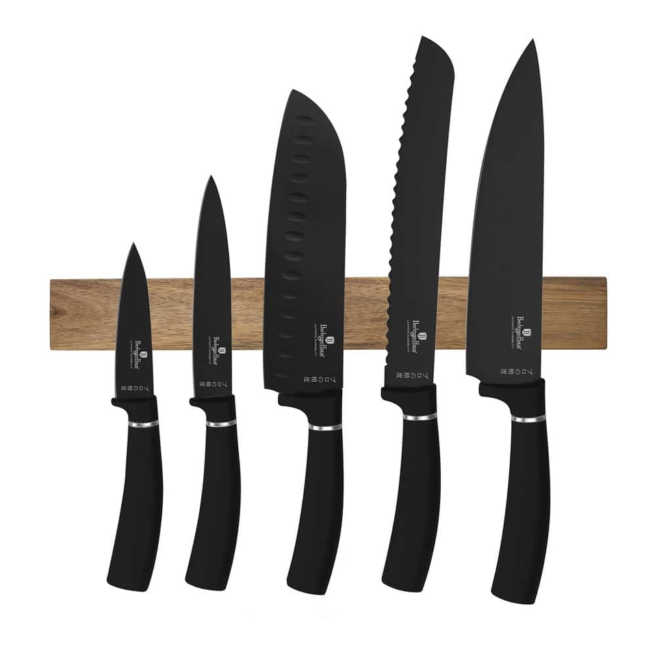 6 pcs knife set with acacia wood magnetic hanger BH2885