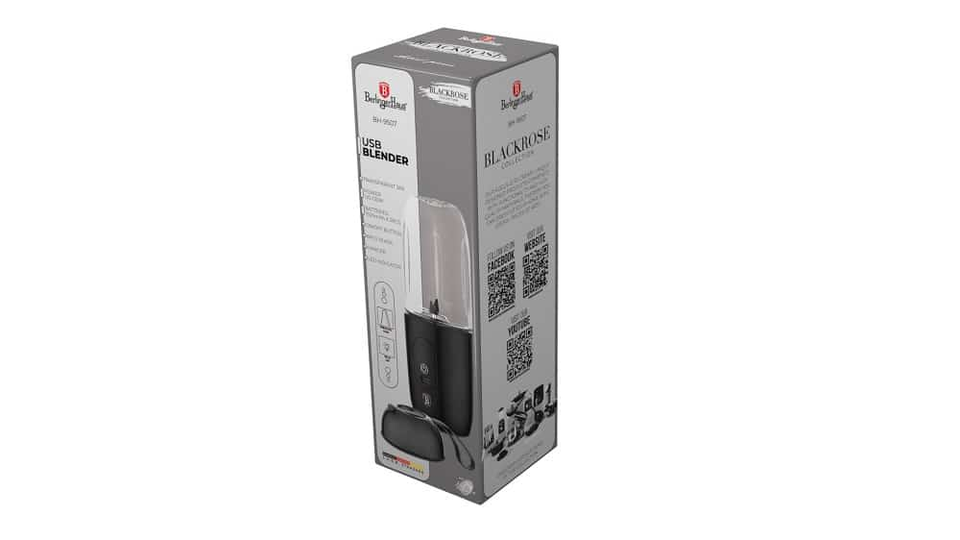 Blender with USB Berlinger Haus BH9507 Black Rose