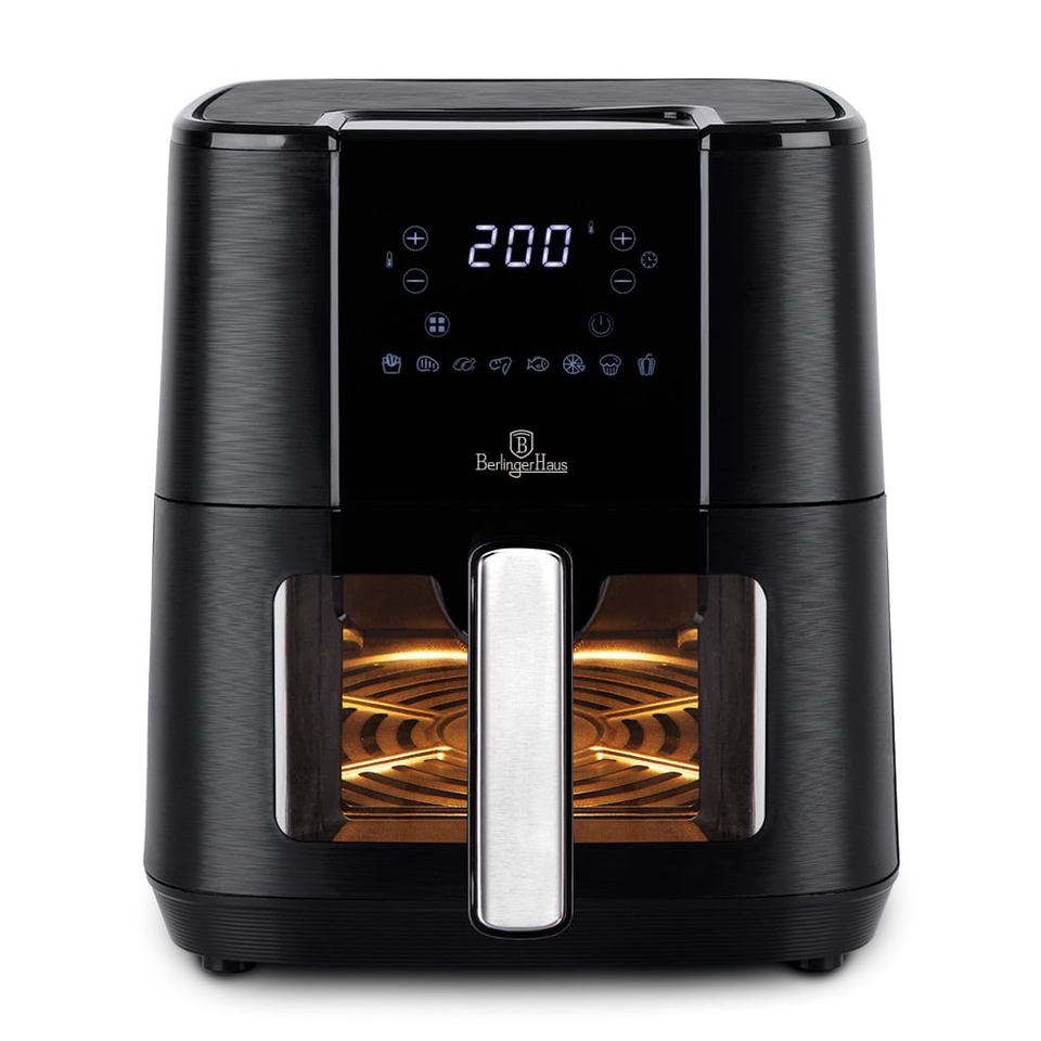 Air fryer, 5,5 L, Berlinger Haus BH 9466 Black Silver