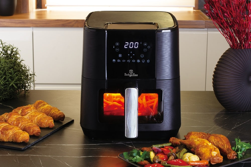 Air fryer, 5,5 L, Berlinger Haus BH 9466 Black Silver