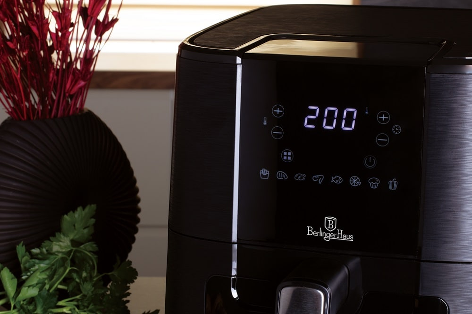 Air fryer, 5,5 L, Berlinger Haus BH 9466 Black Silver