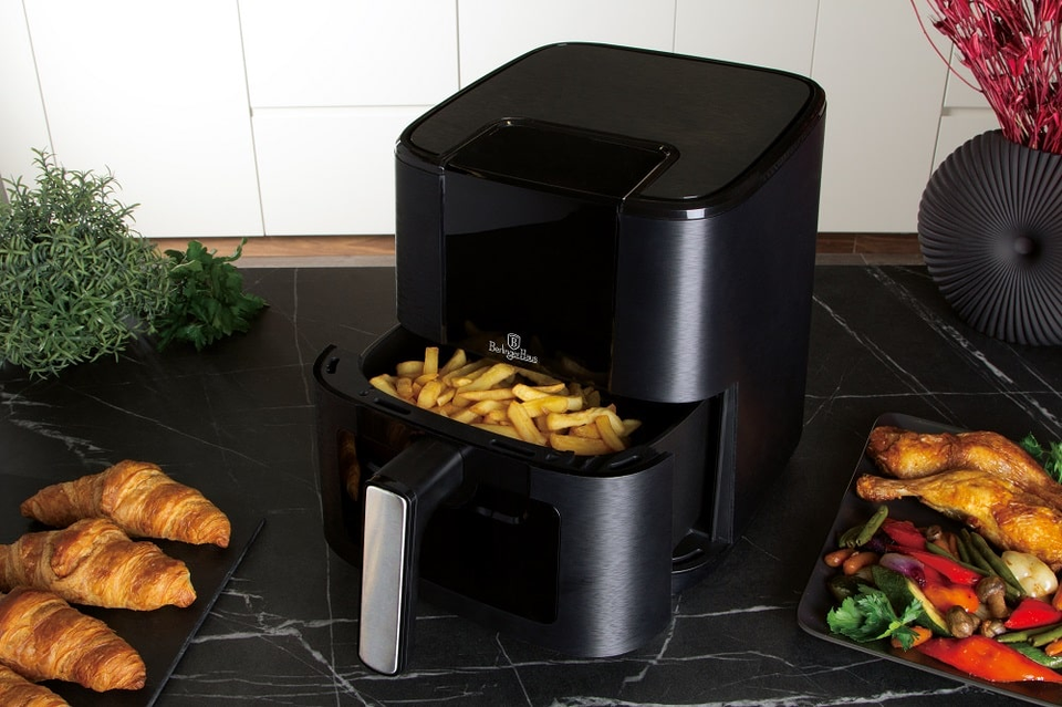 Air fryer, 5,5 L, Berlinger Haus BH 9466 Black Silver