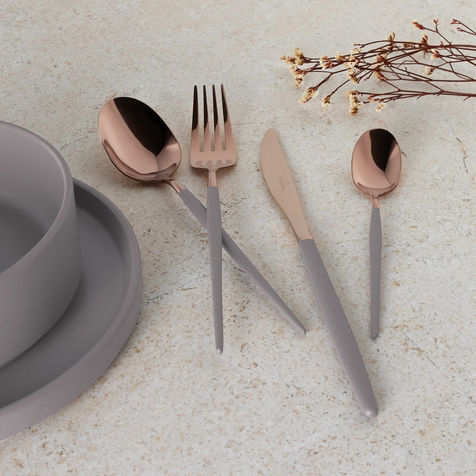 24 pcs cutlery set Berlinger Haus BH 3071 Taupe Collection