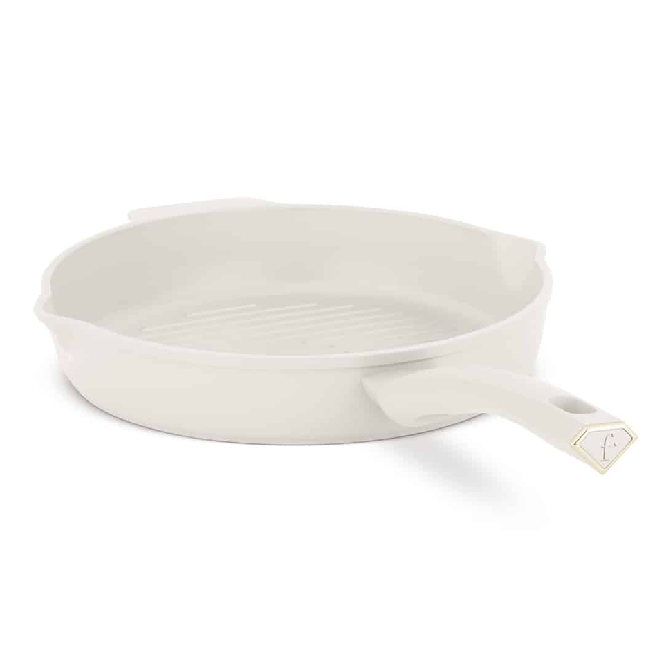 Round Grill Pan Ø26 cm FTV0074 – Matte Cream Gold | Berlinger Haus x FashionTV