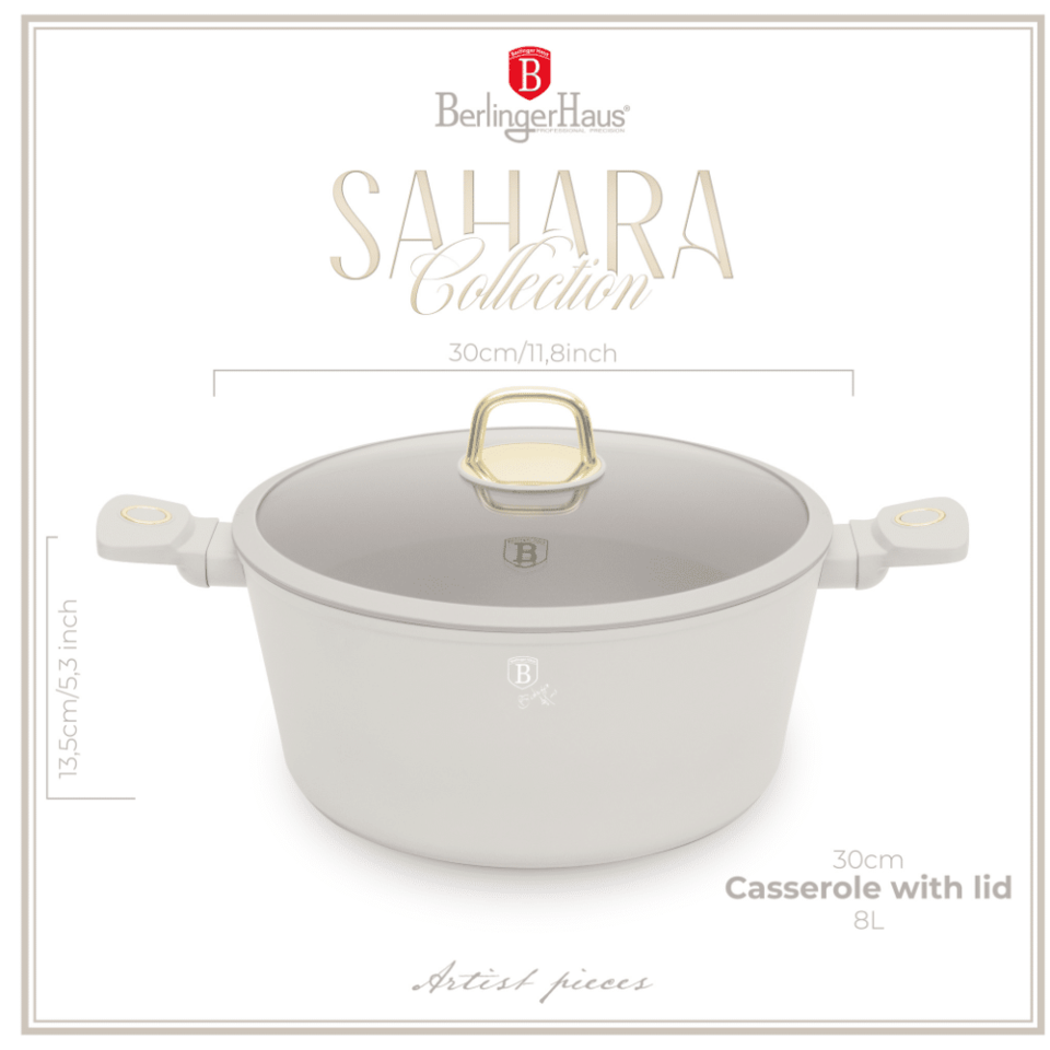 Casserole with lid,30 cm Berlinger Haus BH 8073 Sahara