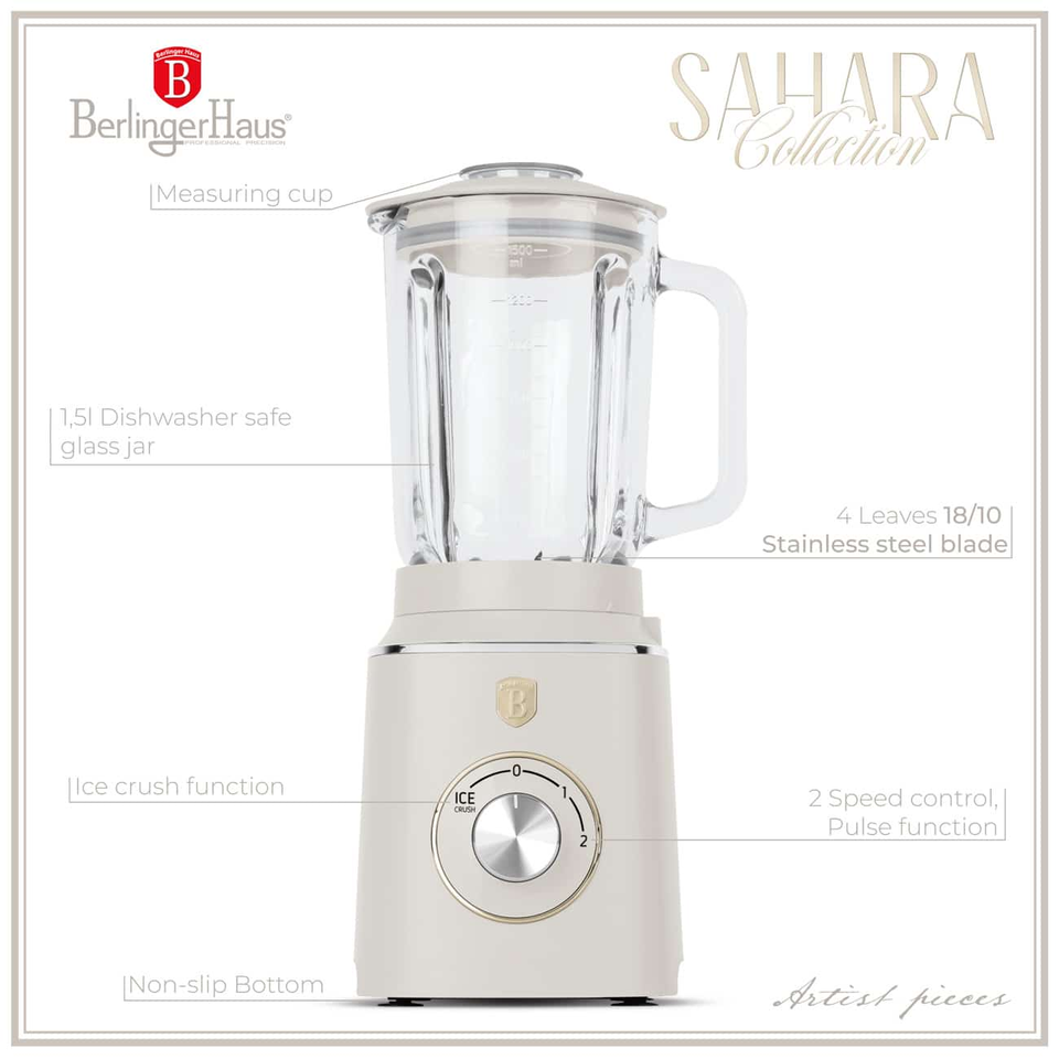 Table blender with 1,5 L Berlinger Haus BH 9495 Sahara