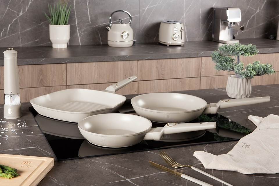 3 pcs frypan set Berlinger Haus BH 8079 Sahara Collection